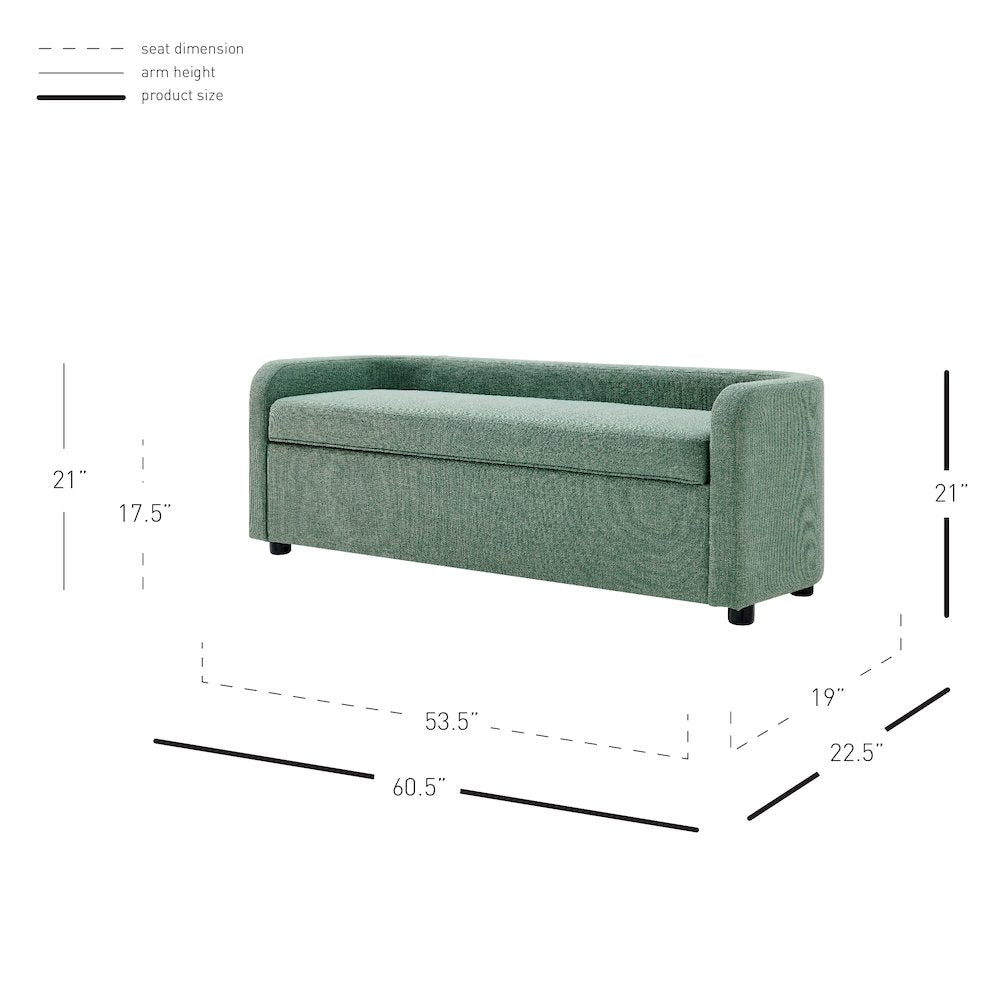 Wendy Linen Storage Bench