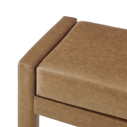 Lucca Faux Leather Bench