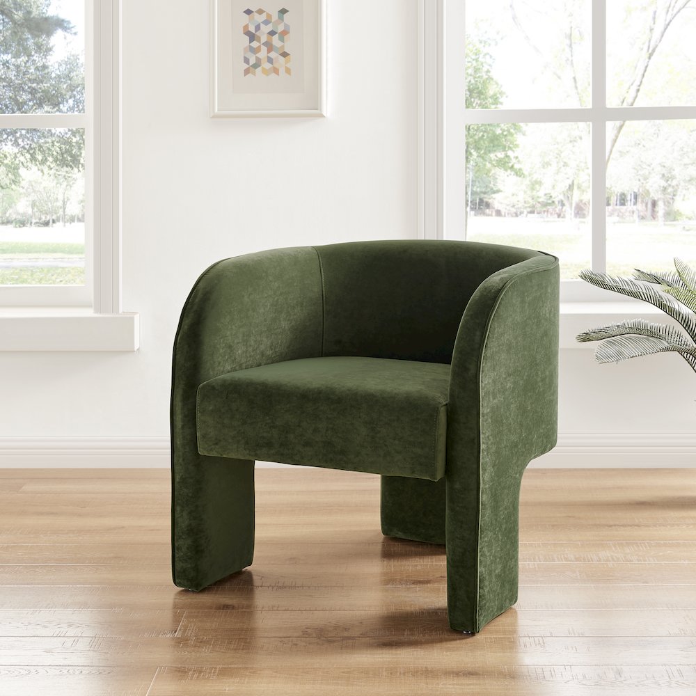 Matteo Velvet Accent Arm Chair