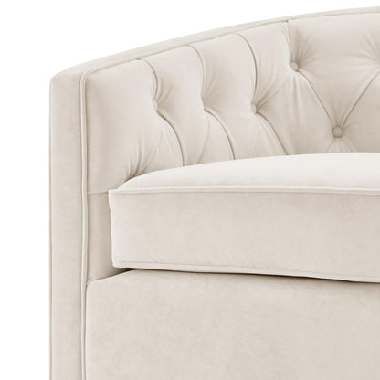 Walsh Velvet Swivel Accent Arm Chair