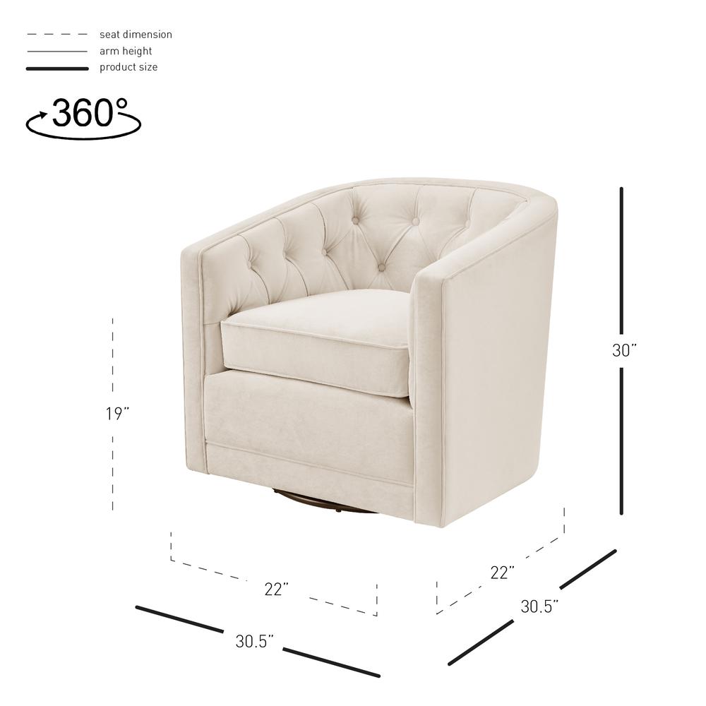 Walsh Velvet Swivel Accent Arm Chair
