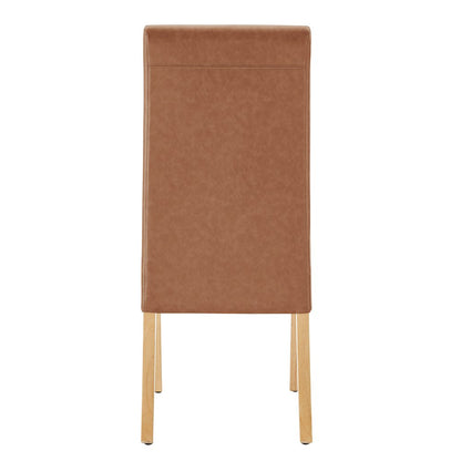 Valencia Faux Leather Dining Side Chair, (Set of 2)
