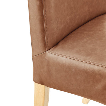 Valencia Faux Leather Dining Side Chair, (Set of 2)