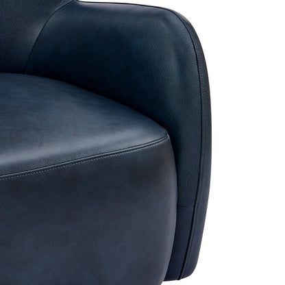 Tiffany Top Grain Leather Accent Arm Chair