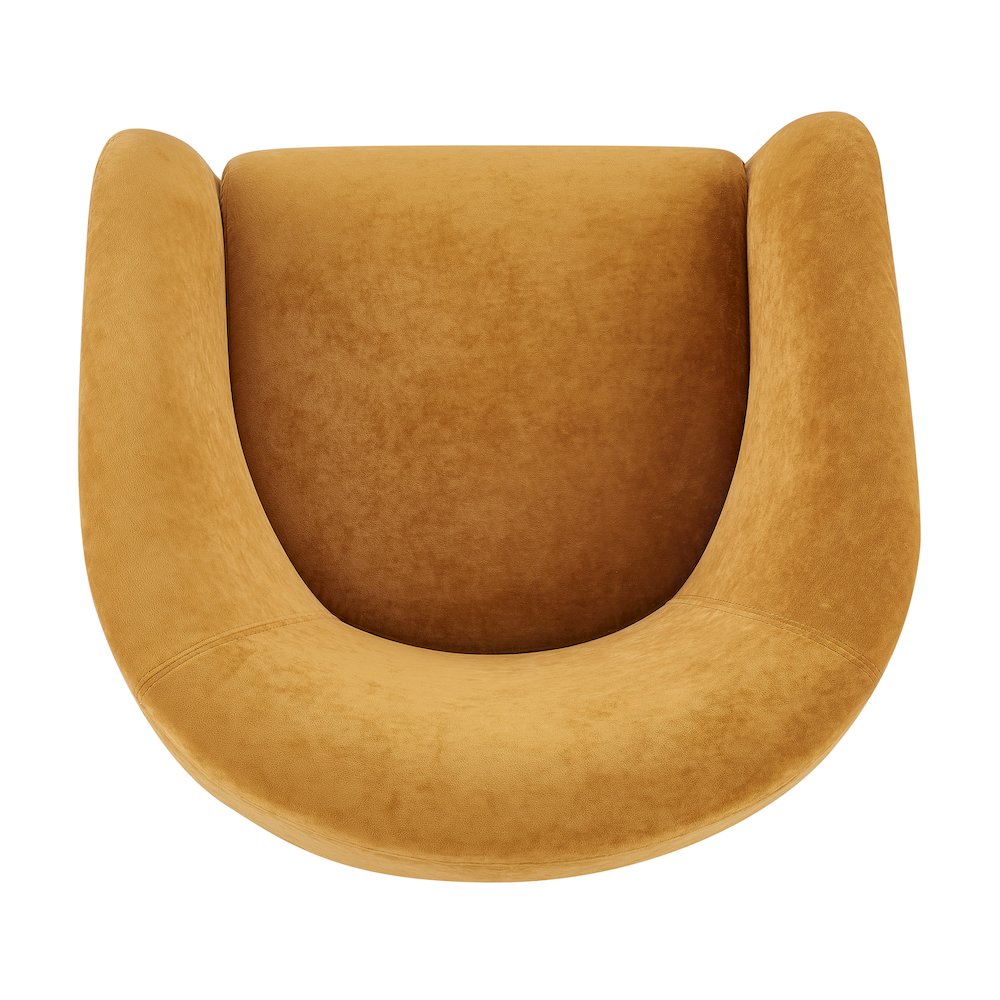 Regina Velvet Swivel Accent Arm Chair