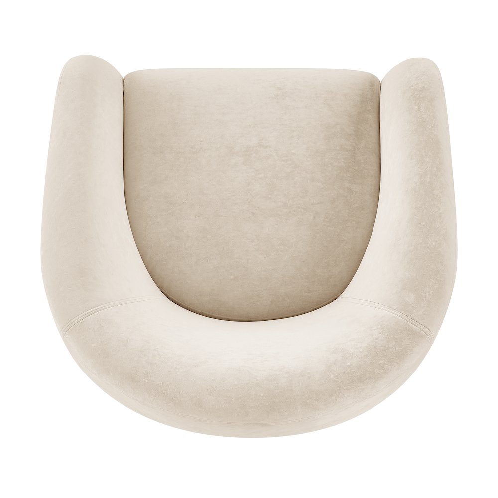 Regina Velvet Swivel Accent Arm Chair