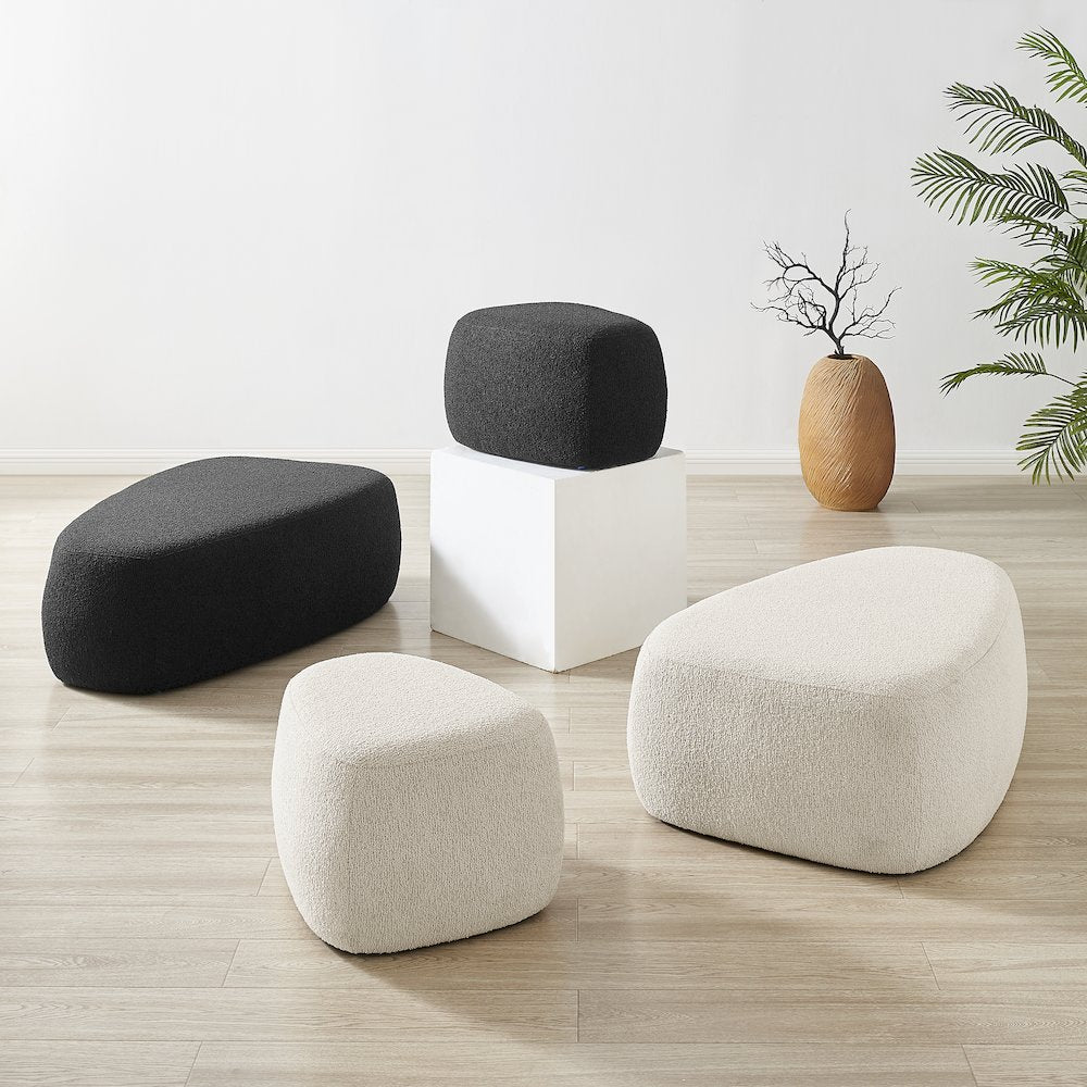 Carlese Boucle Big Ottoman