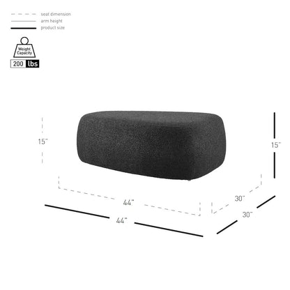 Carlese Boucle Big Ottoman