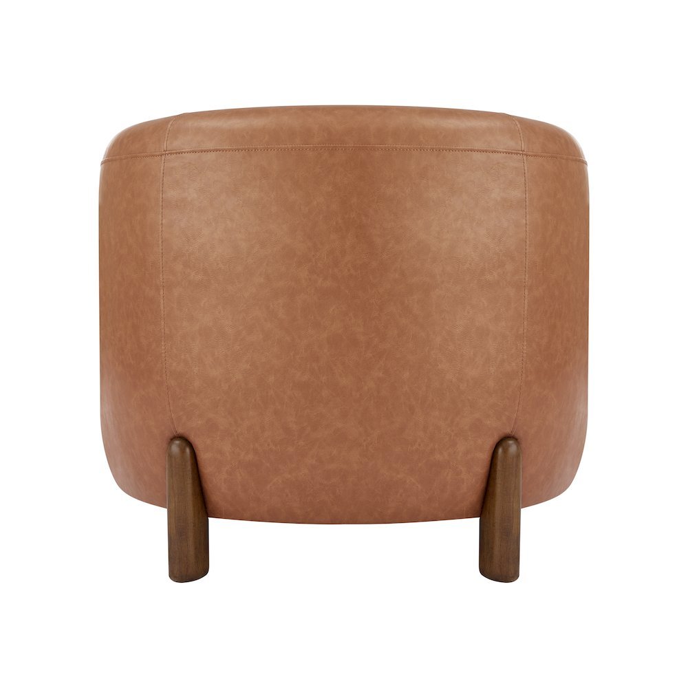 Ruth Faux Leather Accent Arm Chair