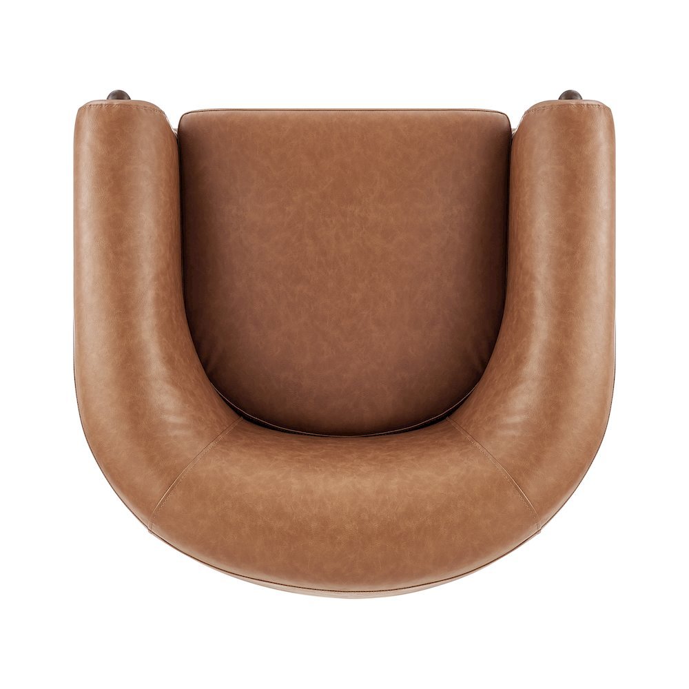 Ruth Faux Leather Accent Arm Chair