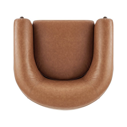 Ruth Faux Leather Accent Arm Chair