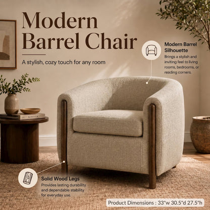 Ruth Linen Accent Arm Chair