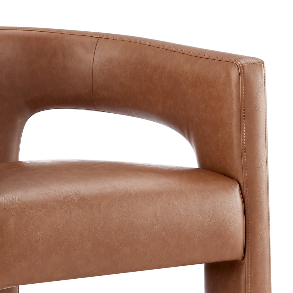 Sherlyn Faux Leather Dining Side Arm Chair