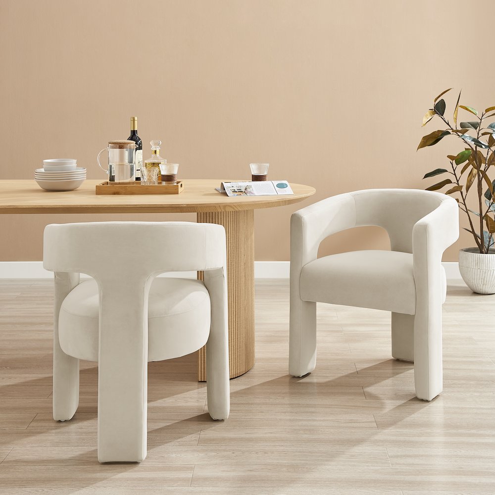 Sherlyn Velvet Dining Side Arm Chair
