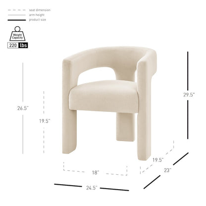 Sherlyn Velvet Dining Side Arm Chair