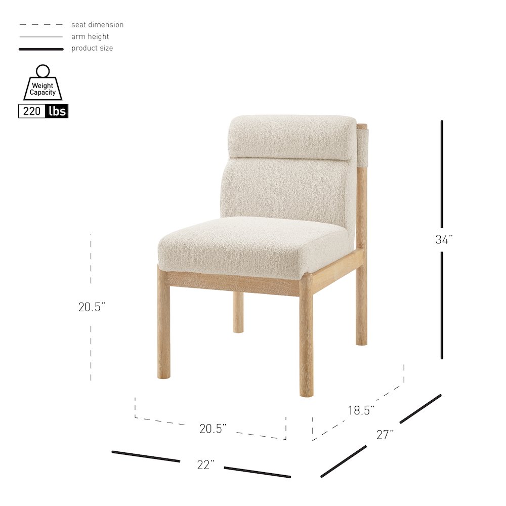 Micah Boucle Dining Side Chair