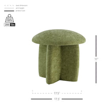 Cielo Chenille Ottoman