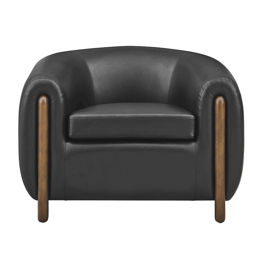 Cordelia Faux Leather Accent Arm Chair
