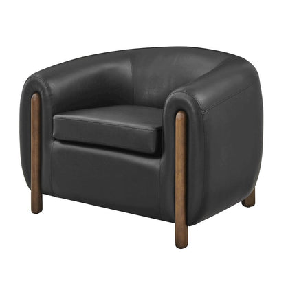 Cordelia Faux Leather Accent Arm Chair