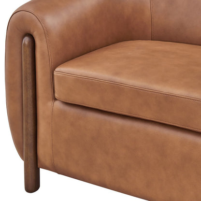 Cordelia Top Grain Leather Accent Arm Chair