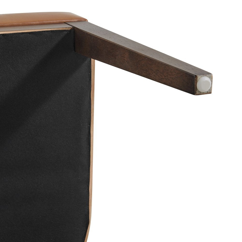 Cayden Dining Side Chair - Borneo Chocolate Faux Leather