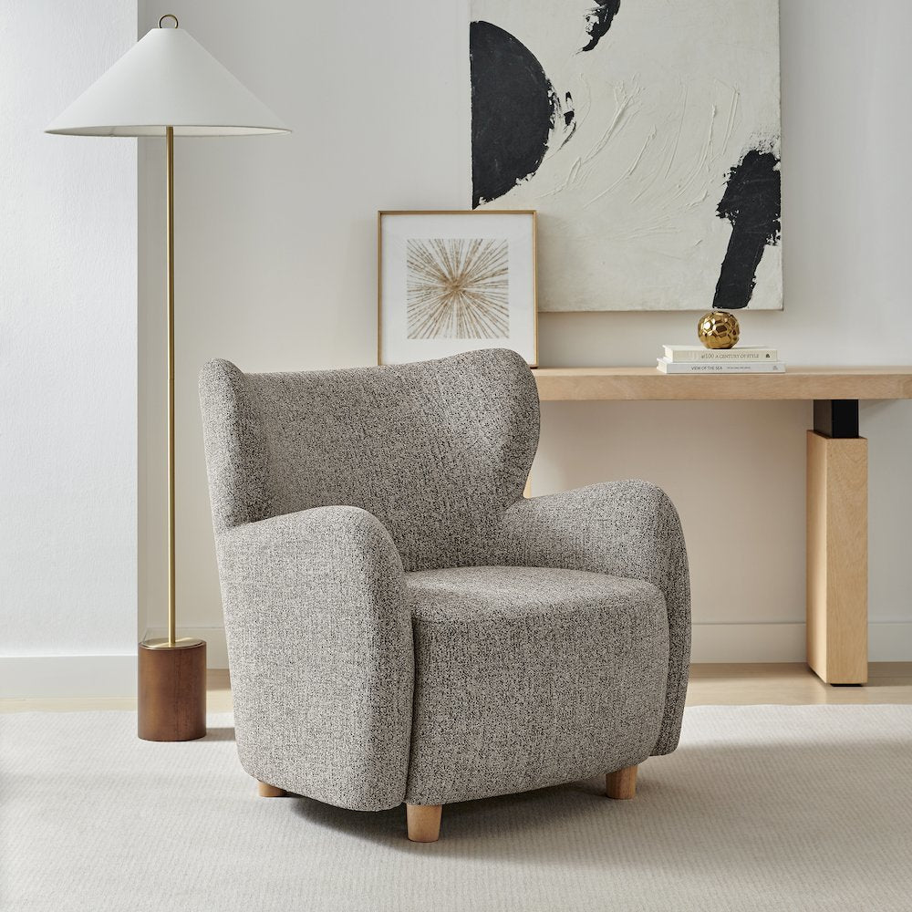 Tiffany Accent Chair - Nexa Brown Chenille