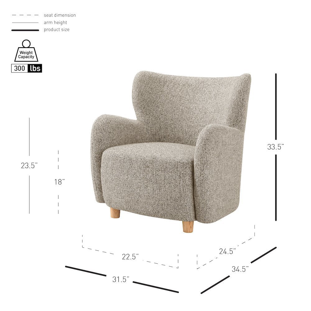 Tiffany Accent Chair - Nexa Green Chenille