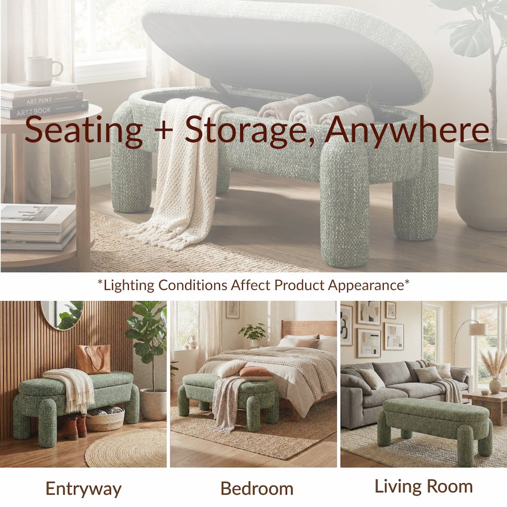 Bowden Bench - Salzburg Green Chenille