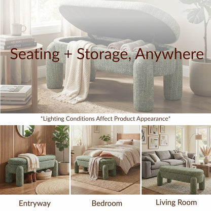 Bowden Bench - Salzburg Green Chenille