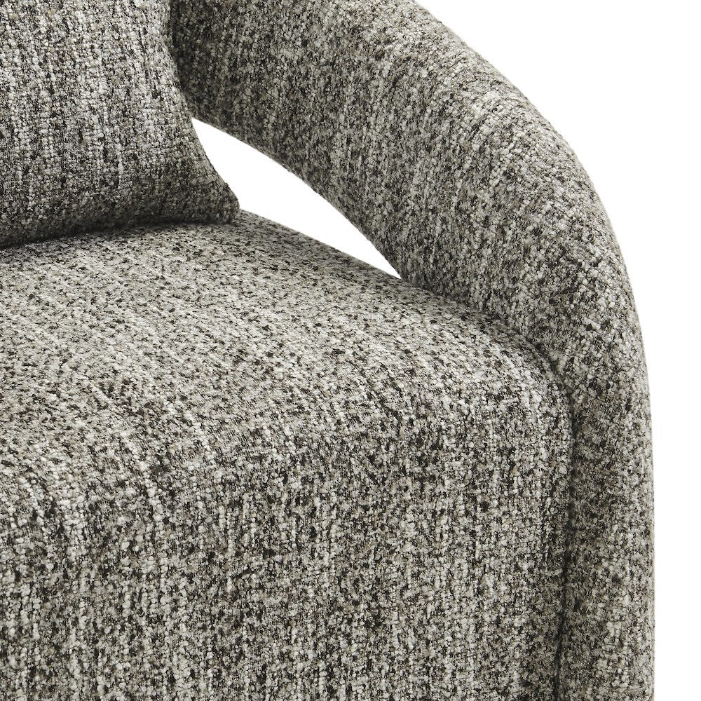 Lunessa Accent Arm Chair - Dappled Taupe Boucle