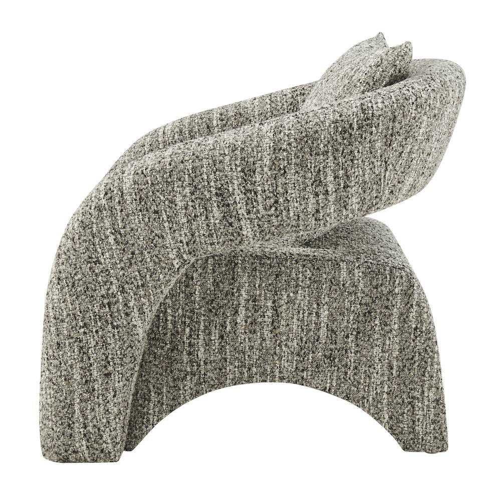 Lunessa Accent Arm Chair - Dappled Taupe Boucle