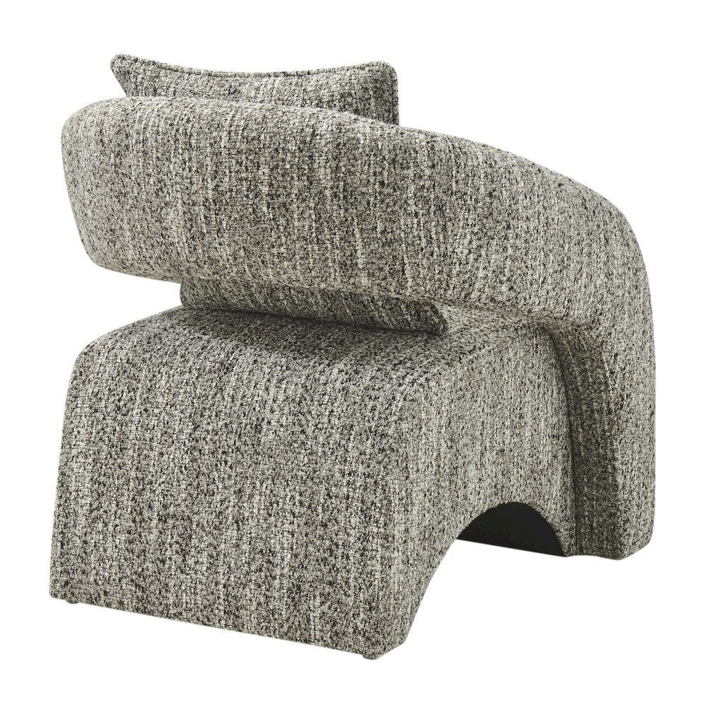 Lunessa Accent Arm Chair - Dappled Taupe Boucle