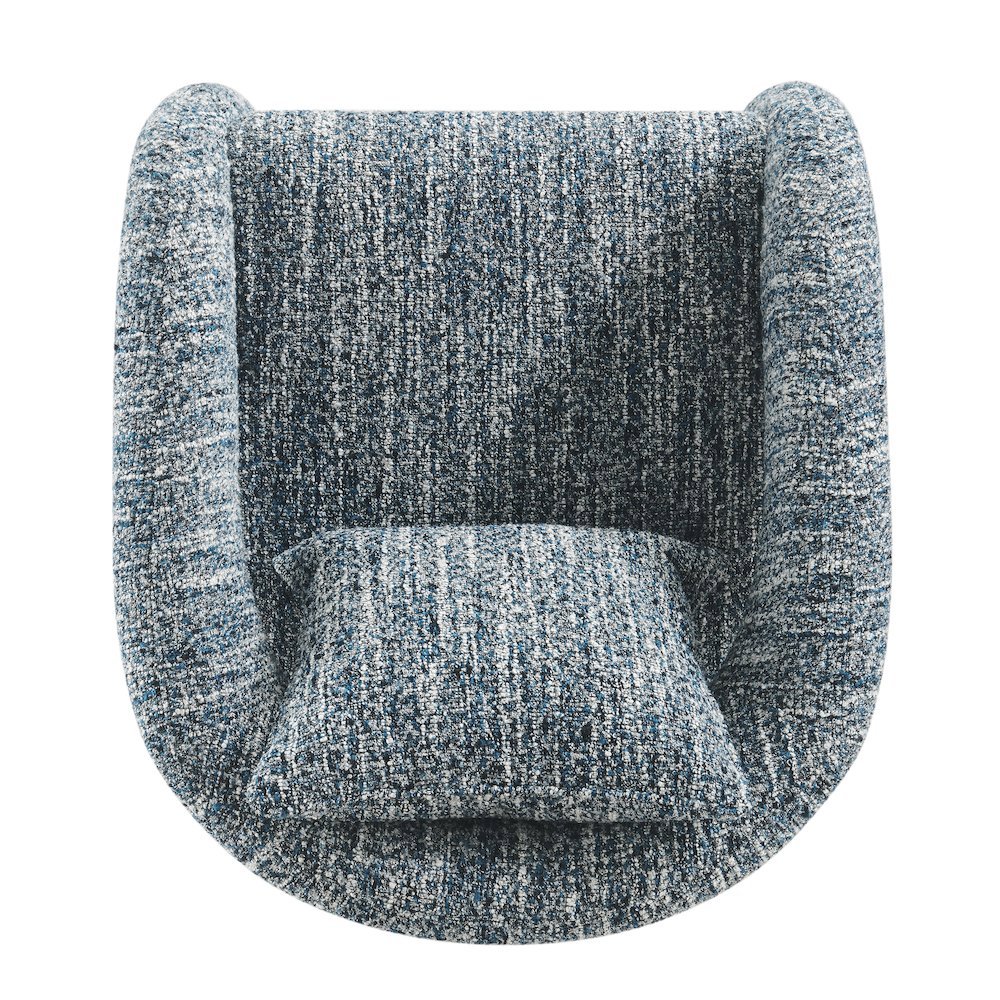 Lunessa Accent Arm Chair - Dappled Blue Boucle