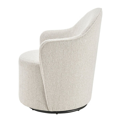 Zia Swivel Accent Chair - Mila Ivory