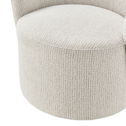 Zia Swivel Accent Chair - Mila Ivory