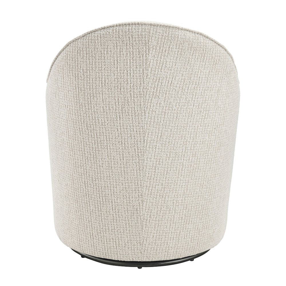 Zia Swivel Accent Chair - Mila Ivory