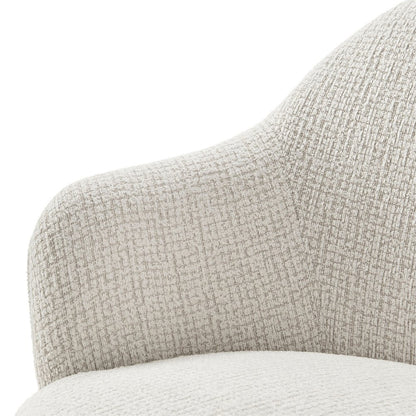 Zia Swivel Accent Chair - Mila Ivory