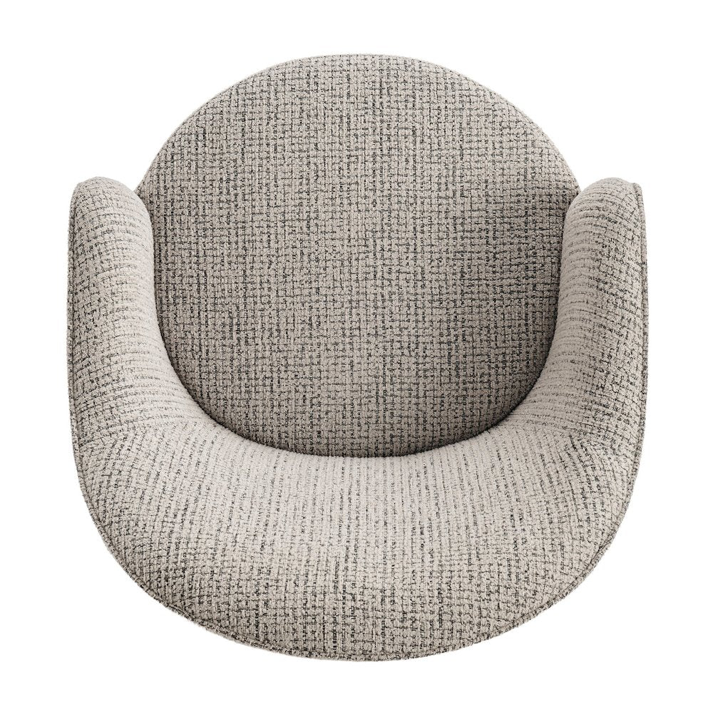 Zia Swivel Accent Chair - Mila Taupe