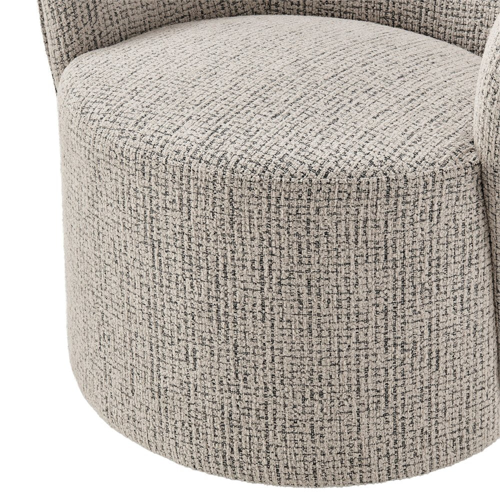 Zia Swivel Accent Chair - Mila Taupe
