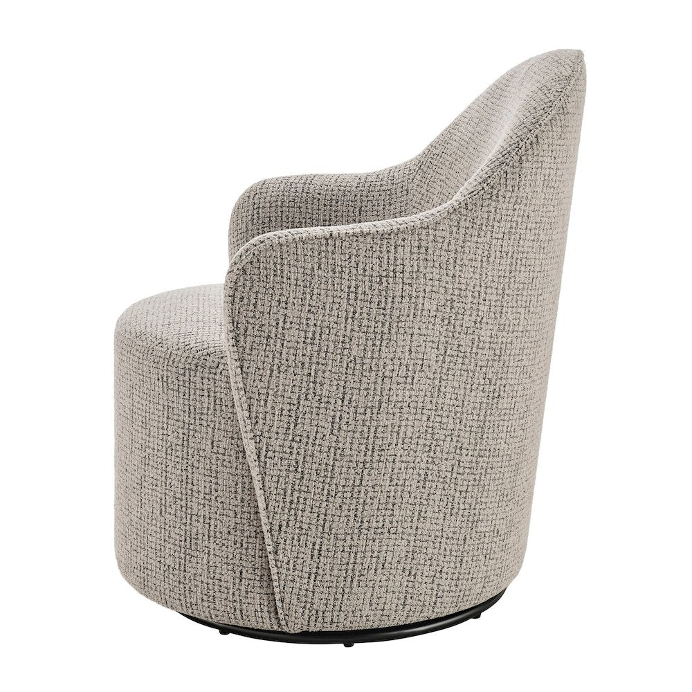 Zia Swivel Accent Chair - Mila Taupe