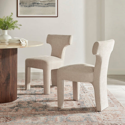 Arco Dining Side Chair - Millburry Beige Chenille