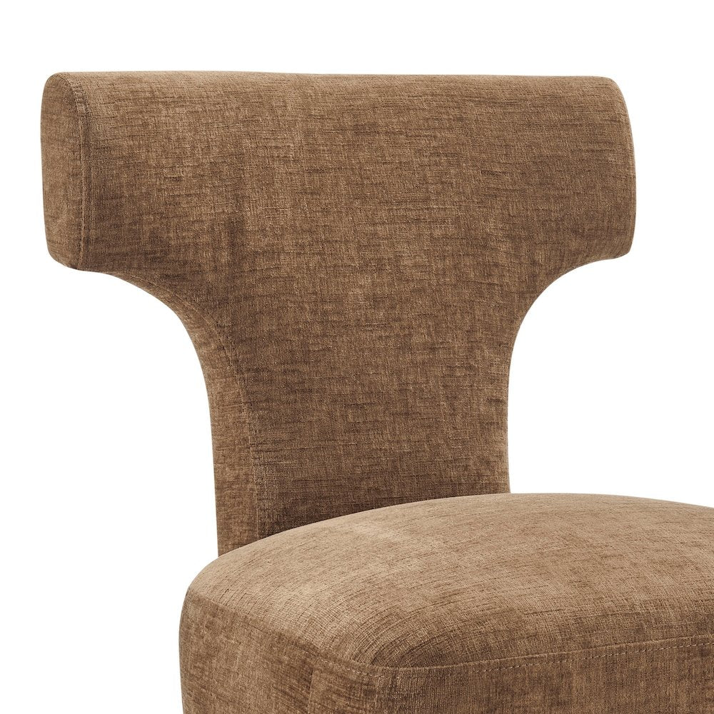 Arco Dining Side Chair - Millburry Brown Chenille