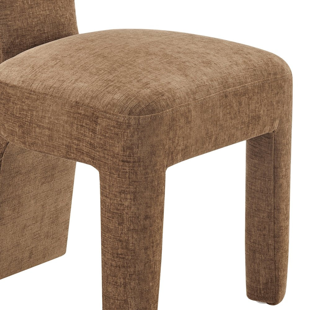 Arco Dining Side Chair - Millburry Brown Chenille