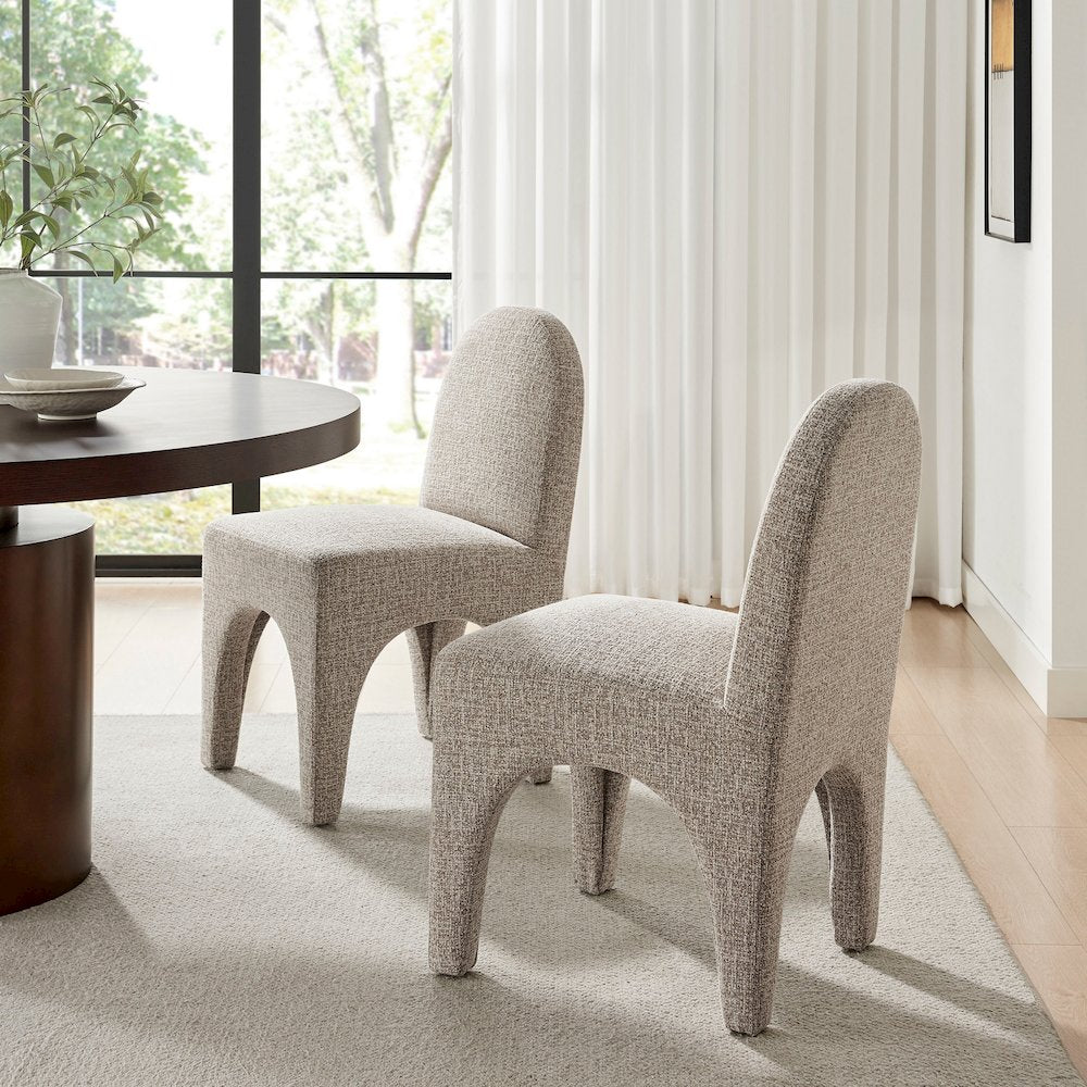Vano Dining Side Chair - Nara Sand Chenille