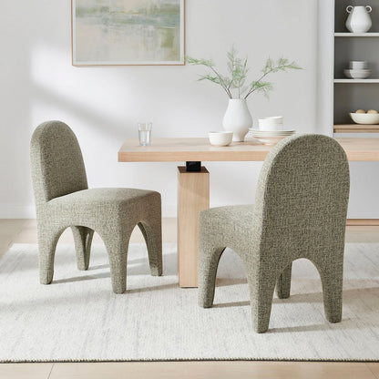 Vano Dining Side Chair - Nara Olive Chenille