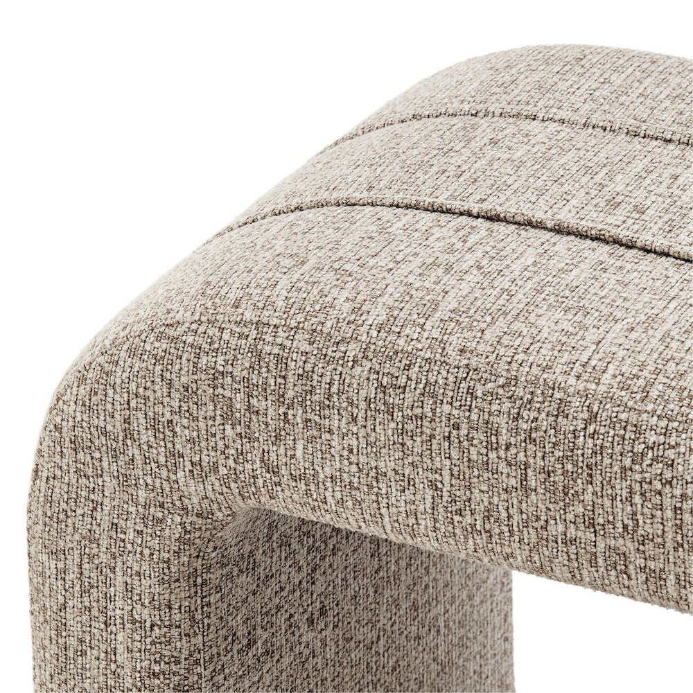 Rivo Ottoman - Nara Sand Chenille