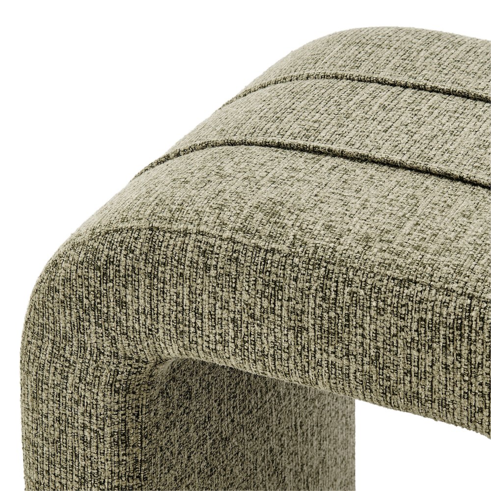 Rivo Ottoman - Nara Olive Chenille