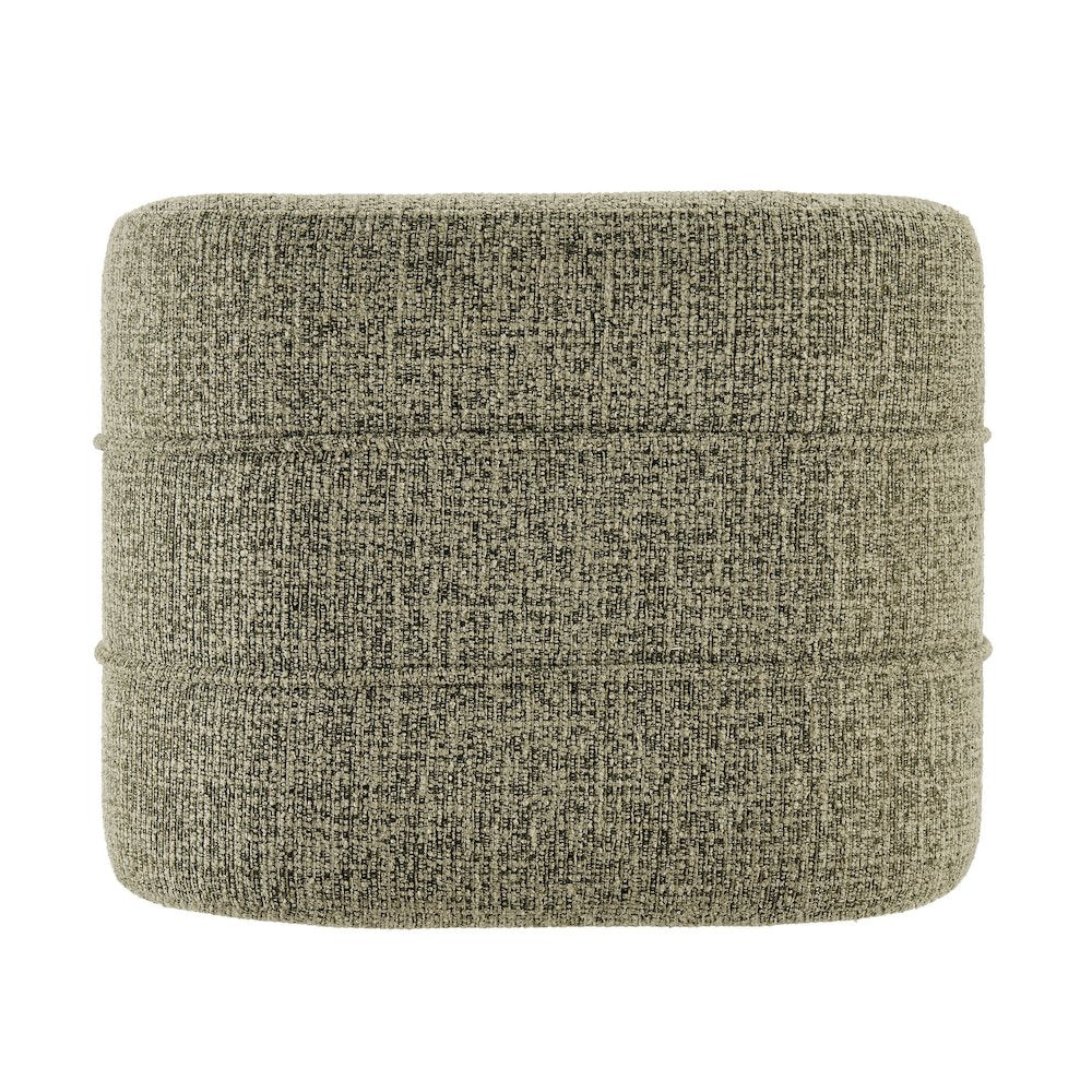 Rivo Ottoman - Nara Olive Chenille