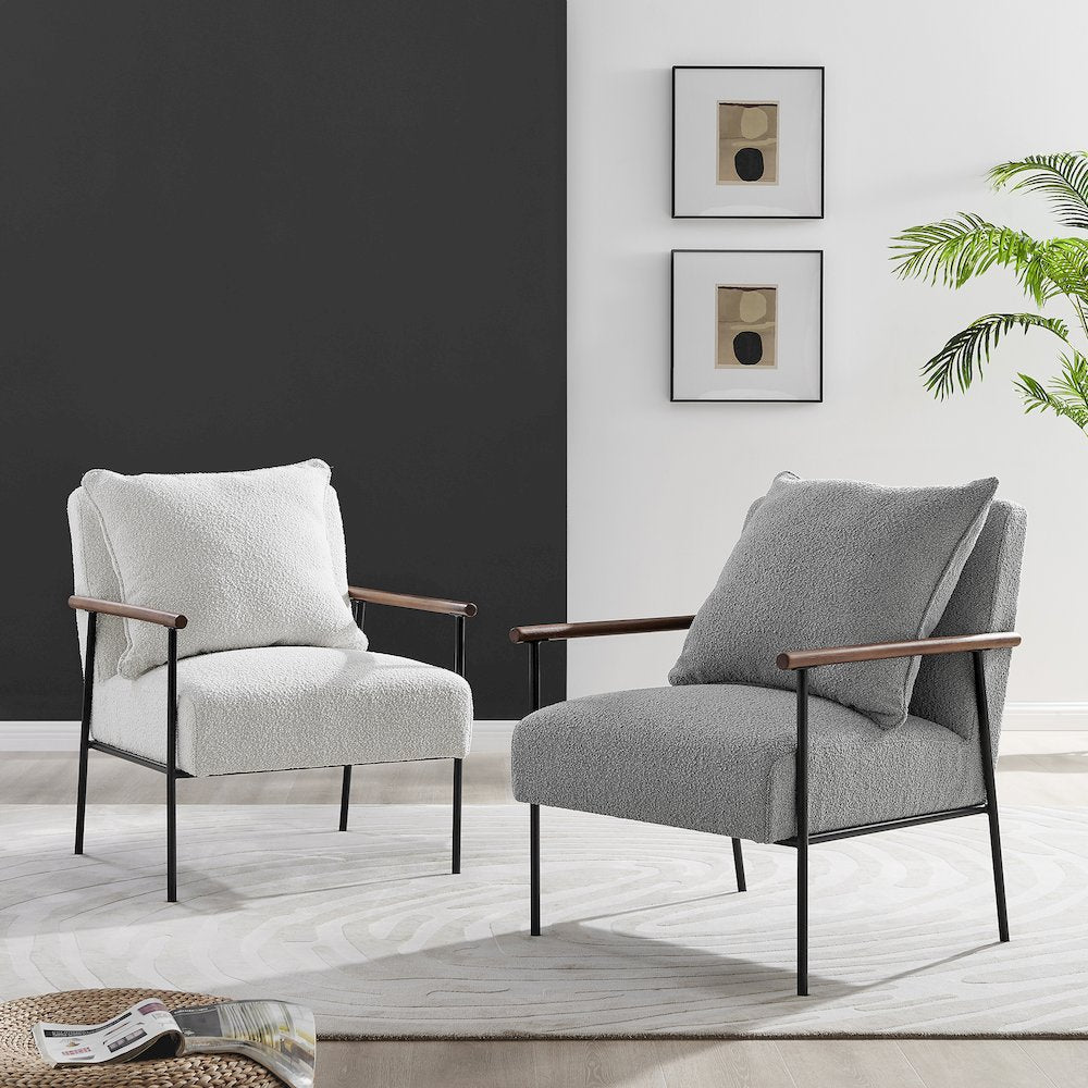 Quinton Boucle Accent Arm Chair