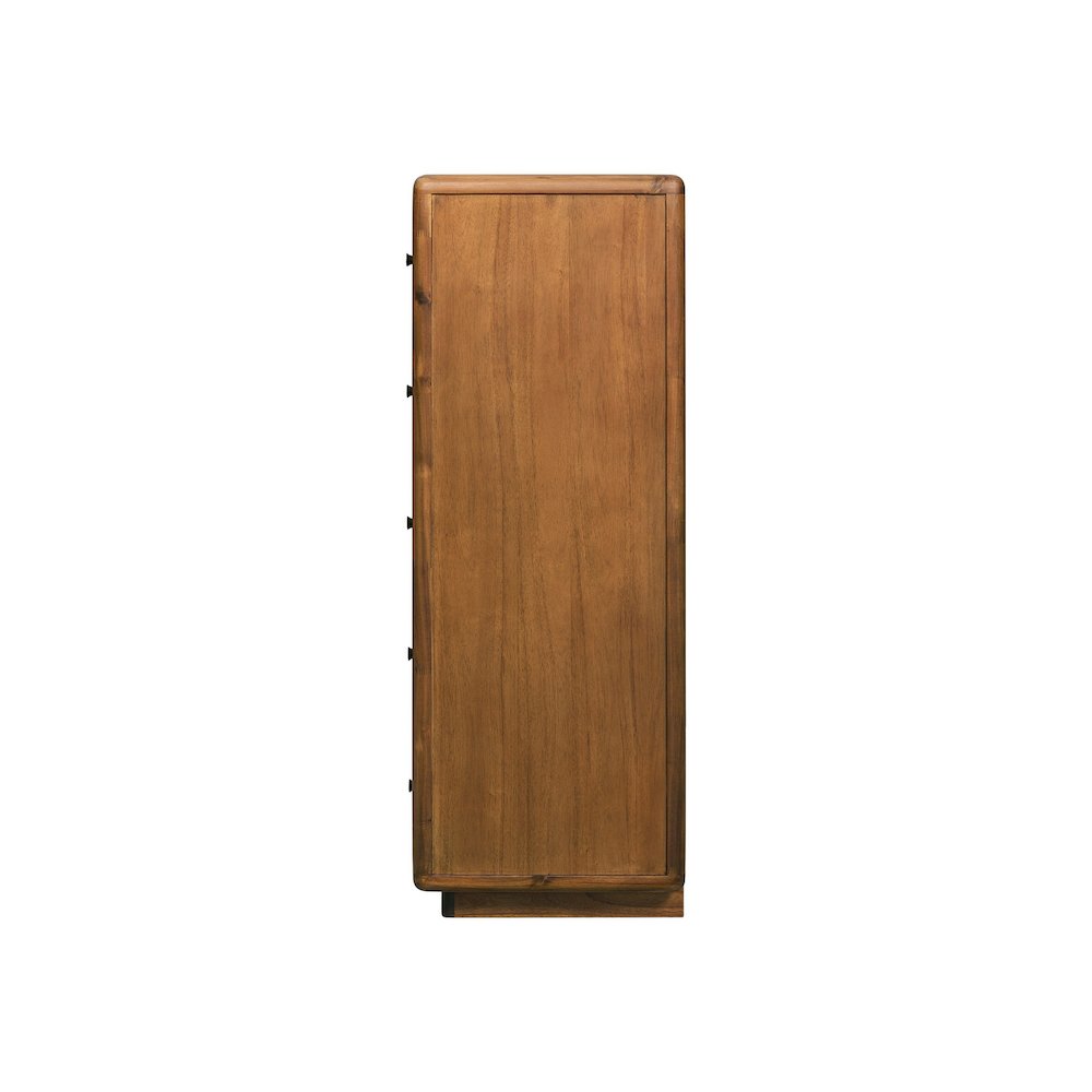 Rosette 5-Drawer Dresser - Hazelnut Brown